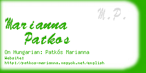 marianna patkos business card